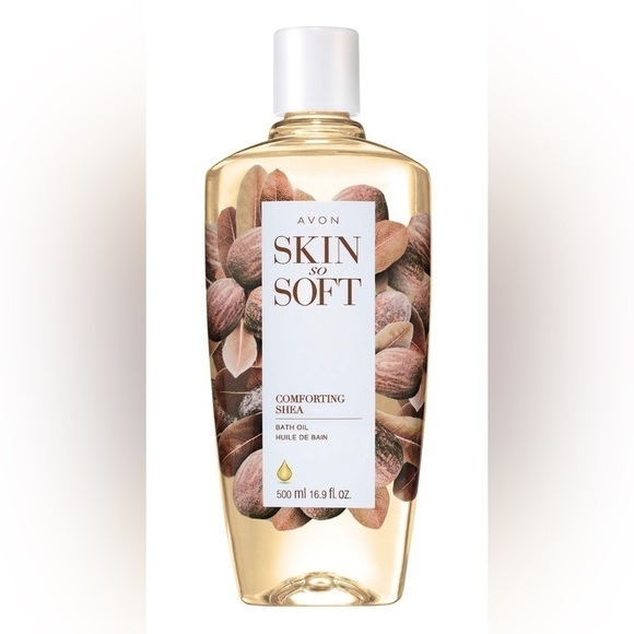 🥥 COMFORTING SHEA Avon Skin so Soft Bath Oil Silky Smooth Legs Arms Date Night - Picture 1 of 5